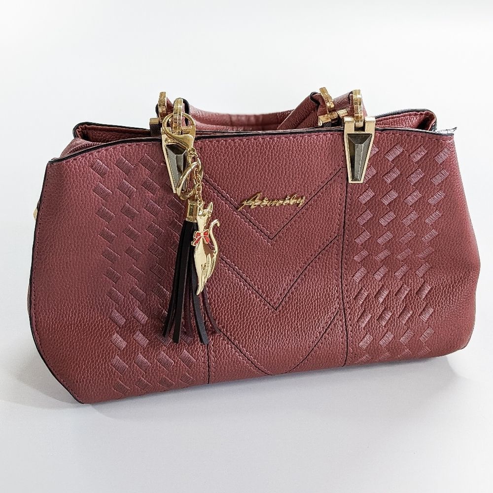 Aimily Dusty Rose Color Handbag